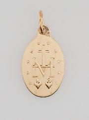 Medaglia Miracolosa Placcata Oro - 17 mm