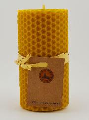 Candela in Cera d'Api 100% Naturale - 10x5cm
