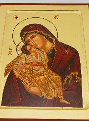 Icona Religiosa della Vergine della Tenerezza - 24 cm