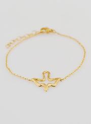 Bracciale di Cresima Spirito Santo in Inox Dorato