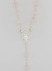 Rosario Madonna Miracolosa in Quarzo e Argento