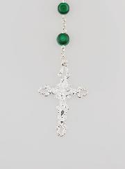 Rosario Madonna Miracolosa Argento 925 & Malachite