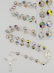 Rosario Madonna Miracolosa Argento 925 & Cristallo