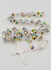 Rosario Madonna Miracolosa Argento 925 & Cristallo