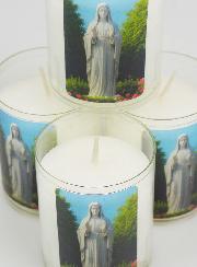 Set di 4 Candele Votive Madonna dei Poveri