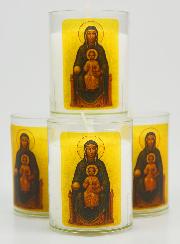 Set di 4 Candele Votive Nostra Signora di Montserrat
