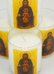 Set di 4 Candele Votive Nostra Signora di Montserrat