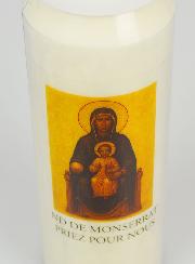 Candela per Novena alla Madonna di Montserrat
