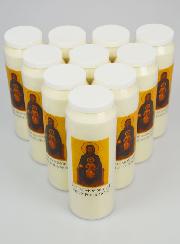 Pacco da 10 Candele per Novena Madonna di Montserrat