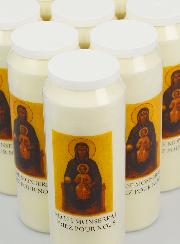 Pacco da 20 Candele per Novena alla Madonna di Montserrat