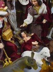 Grande Presepe di Natale 11 Personaggi con Stoffa - 40 cm