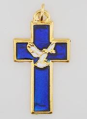 Ciondolo di Confermazione Spirito Santo & Pax - Blu