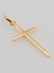 Ciondolo Croce in Placcato Oro & Ossido di Zirconio