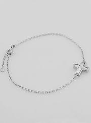 Bracciale Religioso in Argento & Croce in Madreperla