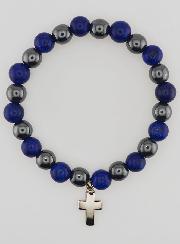 Bracciale in Pietre Naturali - Ematite & Lapislazzuli