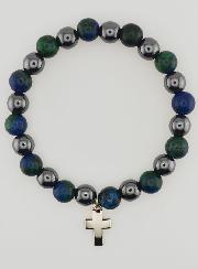 Bracciale in Pietre Naturali - Ematite & Azurite