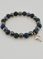 Bracciale in Pietre Naturali - Ematite & Azurite