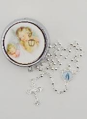 Scatola Porta Rosario Angelo Custode - Rosario Incluso