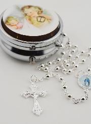 Scatola Porta Rosario Angelo Custode - Rosario Incluso