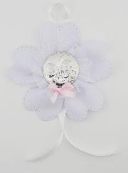 Regalo di Battesimo - Sopraculla a Fiore - Angelo Custode