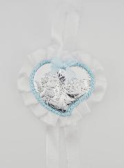 Regalo di Battesimo - Sopraculla Cuore & Angelo Custode