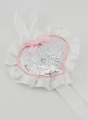 Regalo di Battesimo - Sopraculla Cuore & Angelo Custode