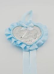 Regalo di Battesimo - Sopraculla Cuore & Sacra Famiglia