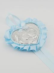 Regalo di Battesimo - Sopraculla Cuore Vergine con Bambino