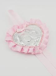 Regalo di Battesimo - Sopraculla Cuore Vergine con Bambino