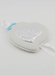 Regalo di Battesimo - Sopraculla in Pelle Angelo con Lanterna