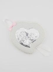 Regalo di Battesimo - Sopraculla in Pelle Angelo con Lanterna