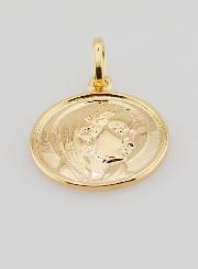 Medaglia Vergine Maria Placcata Oro - 17mm