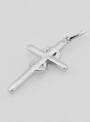 Ciondolo Croce in Argento 25mm - Infinito