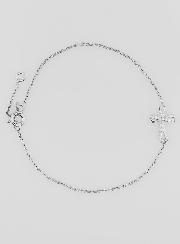 Bracciale Religioso in Argento & Croce con Strass