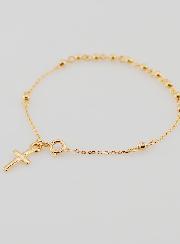 Bracciale Religioso con Croce - Oro Placcato