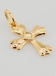 Ciondolo Croce in Oro Placcato - 20mm