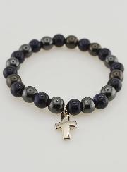 Bracialetto Pietre Naturali - Ematite & Sole Blu