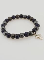 Bracialetto Pietre Naturali - Ematite & Sole Blu