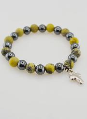 Bracciale Pietre Naturali - Ematite & Serpentina