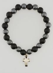 Bracciale Pietre Naturali - Ematite & Ossidiana Dorata