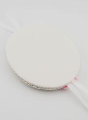 Regalo di Battesimo Bambina - Sopraculla in Pelle Sacra Famiglia