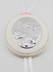 Regalo di Battesimo - Sopraculla in Pelle Angelo Lanterna