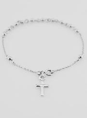 Bracciale Religioso con Croce - Argento 925