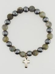 Bracciale in Pietre Naturali- Ematite & Labradorite