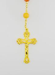 Rosario Madonna Miracolosa Grani in Vetro - Multicolore