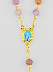 Rosario Grani in Vetro Viola - Miracolosa