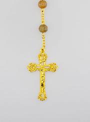 Rosario Grani in Vetro Marrone - Miracolosa