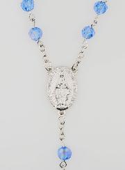 Rosario Perle Sfaccettate Blu - Miracolosa