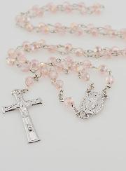 Rosario Perle Sfaccettate Rosa - Miracolosa