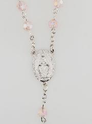 Rosario Perle Sfaccettate Rosa - Miracolosa